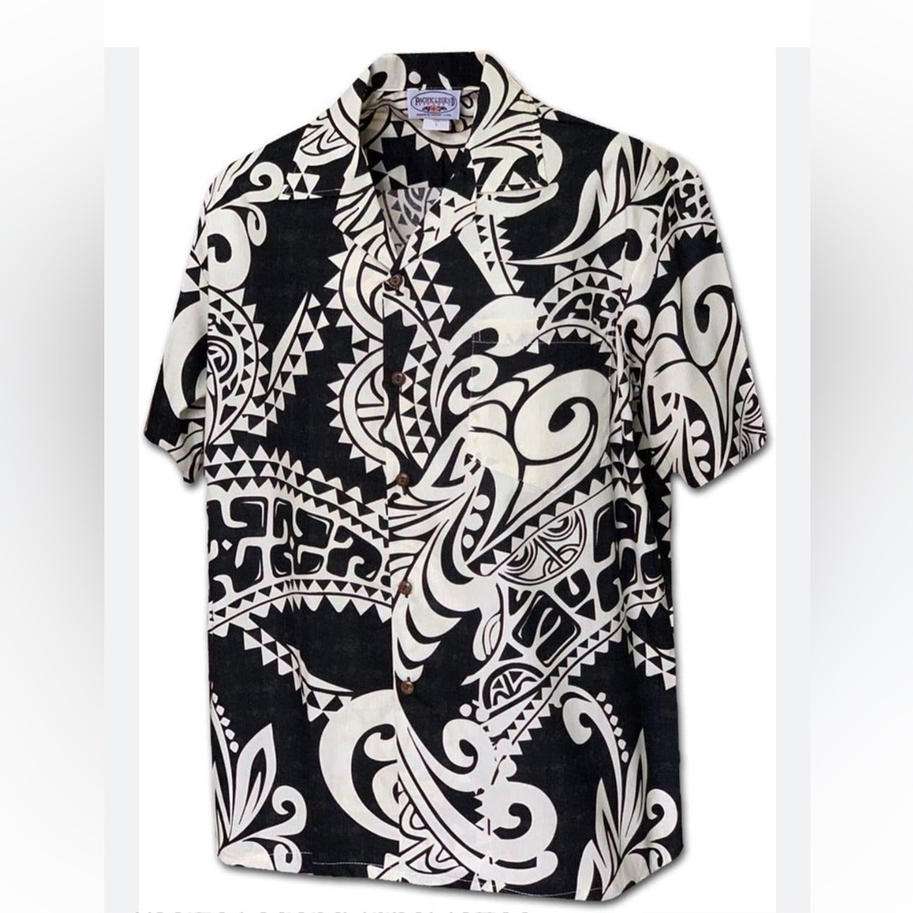 Pacific legend mens christmas holiday santa hawaiian shir